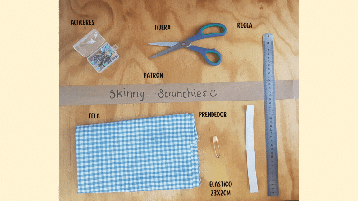 skinny scrunchie, coletero